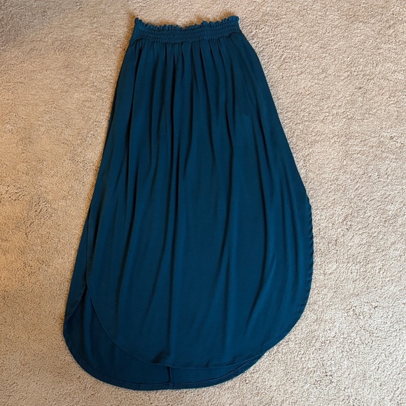 NWOT Deep Blue Maxi Skirt - Picture 5 of 7
